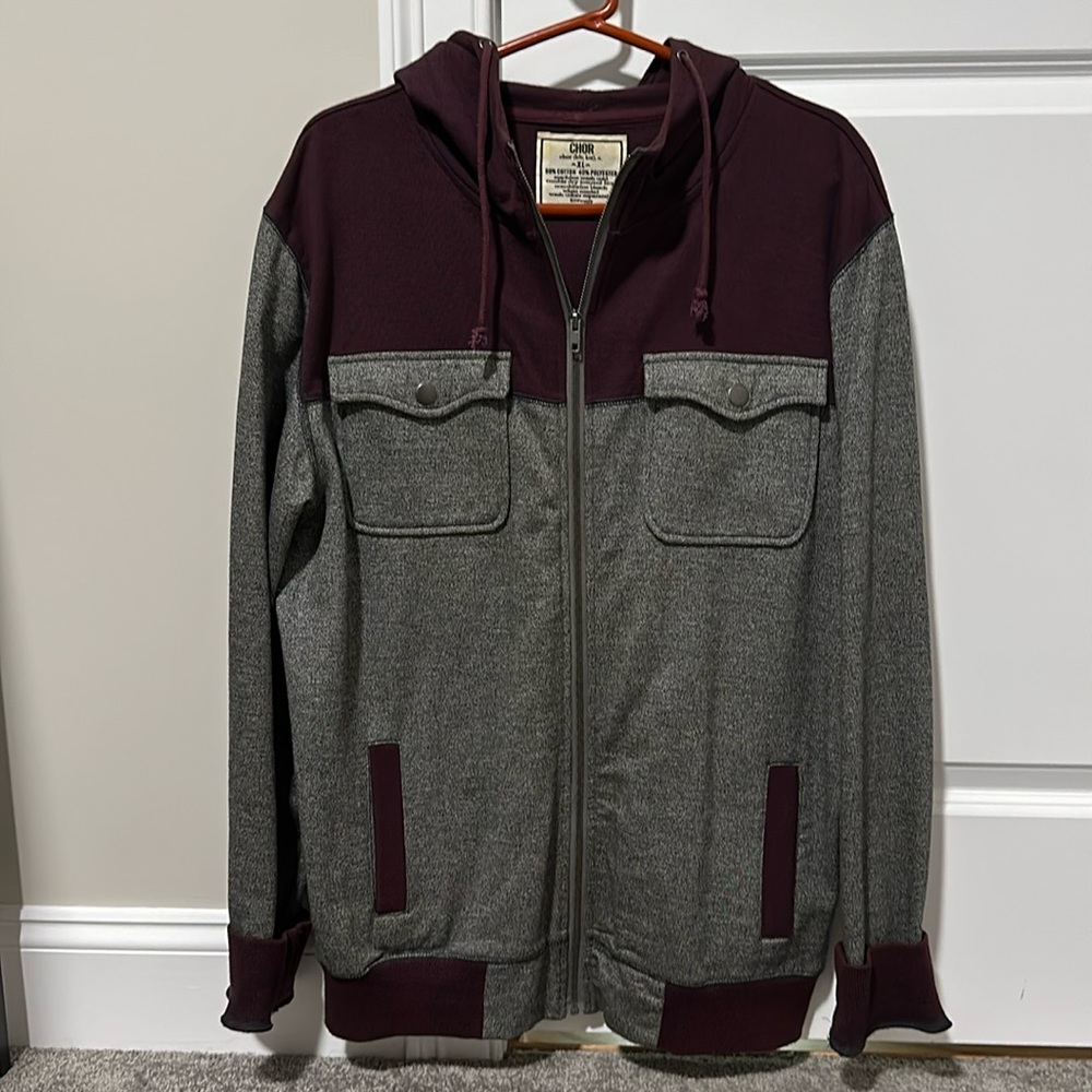 Chor Men’s Full Zup Up Hoodie XL